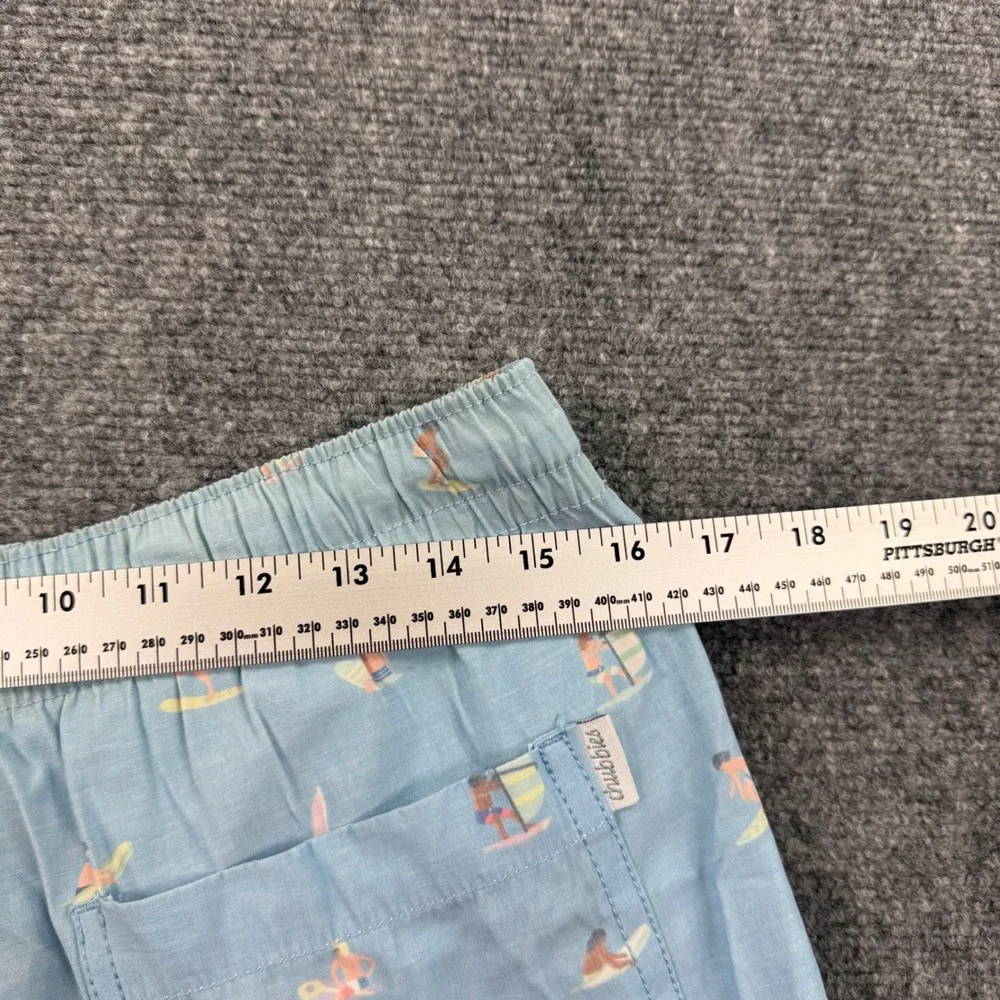 Chubbies Swim Trunks Small Blue Windsurfing Print Mesh‎ Lined Mens
